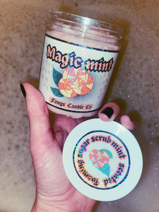 Magic Mint Foaming Sugar Scrub 12oz